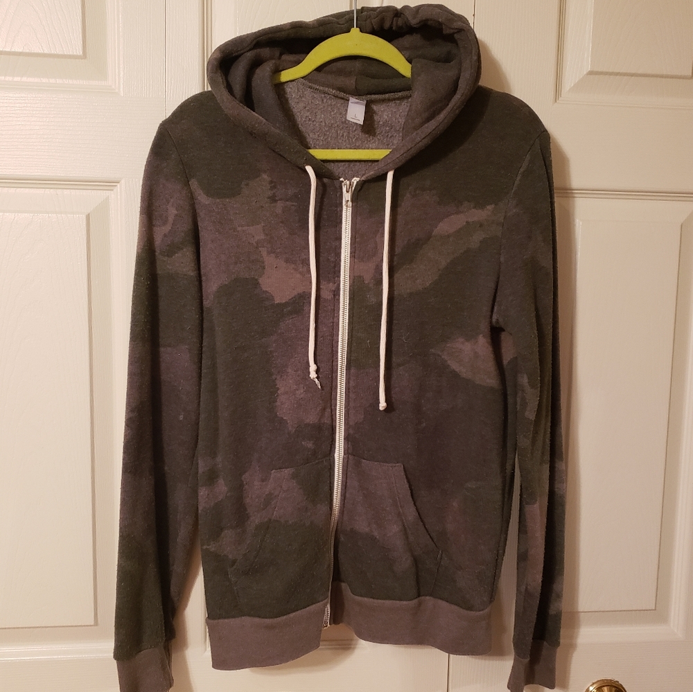 Alternative Zip Hoodie Camo Size Large